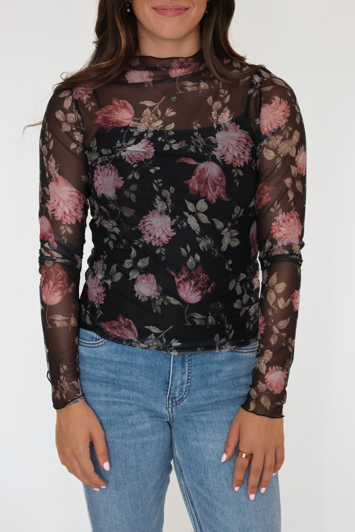 Pinned Rose Top