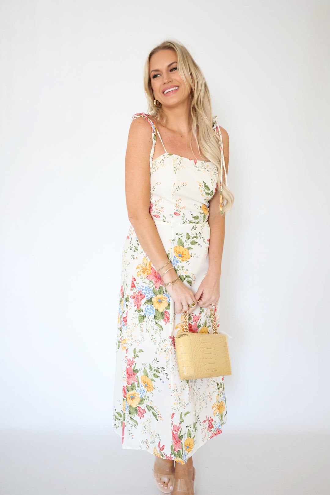 Jillian Floral Midi Dress