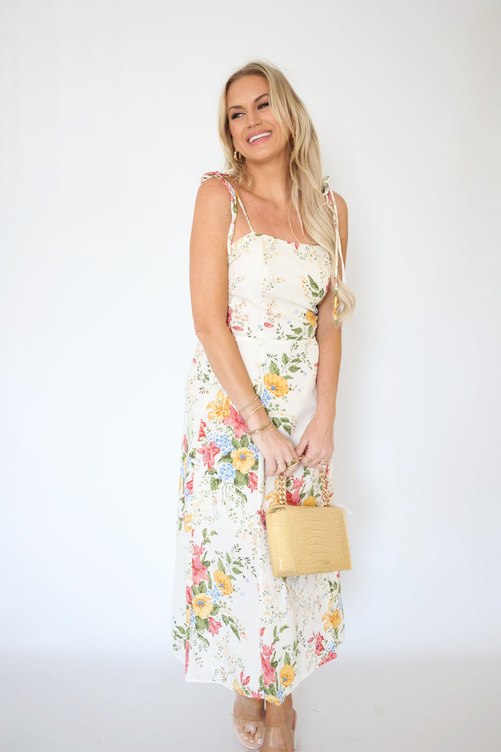 Jillian Floral Midi Dress