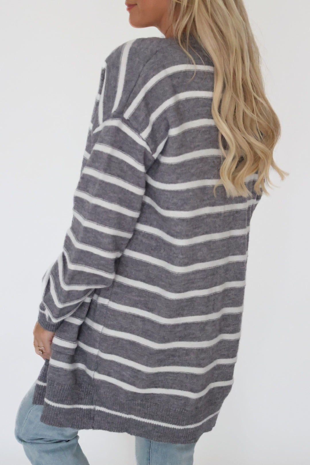 Cozy Days Cardigan - Heather Grey