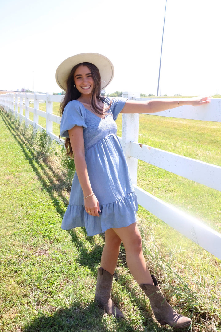 Mara Ruffle Mini Dress