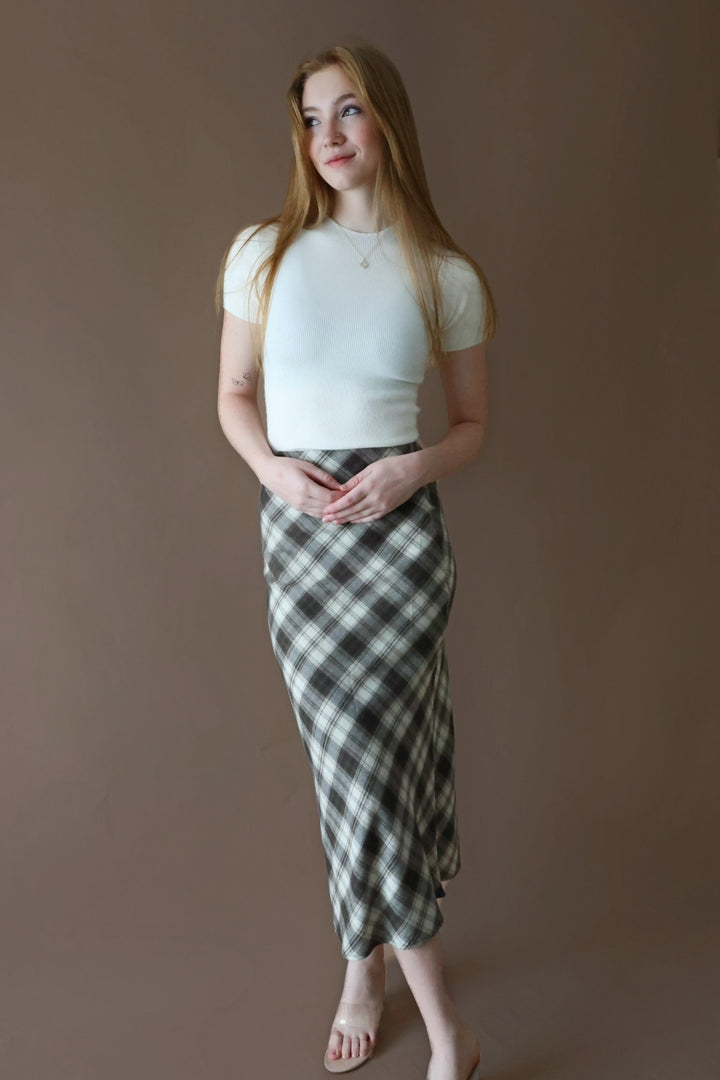 Europa Plaid Skirt