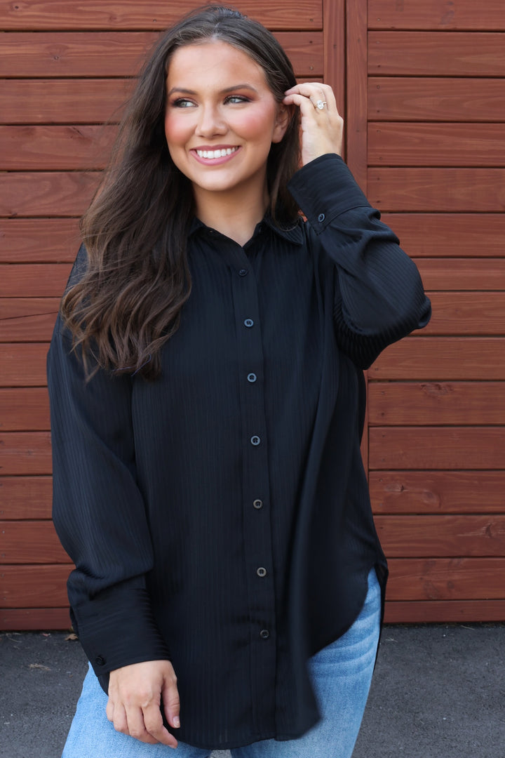 Brynn Pinstripe Button Down