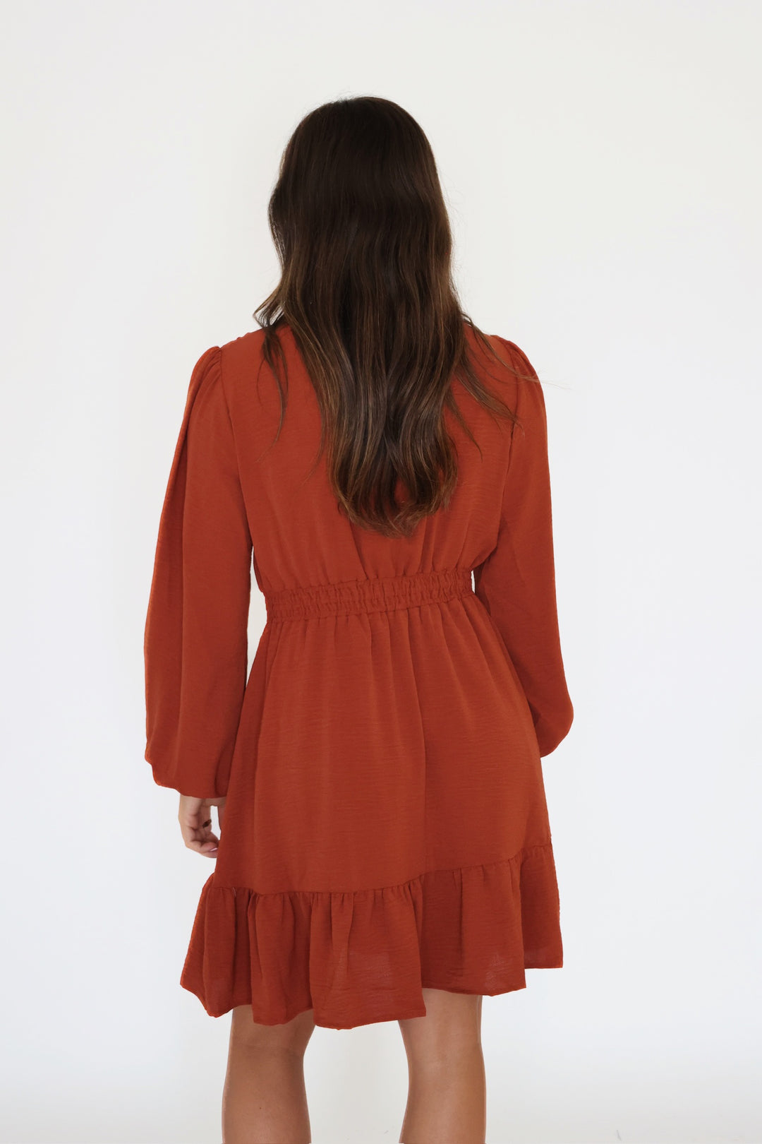 Spice Mini Dress- Cinnamon