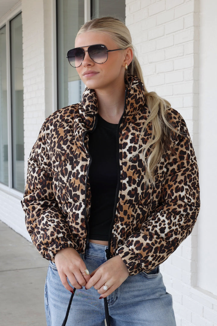 Leopard Puffer Jacket