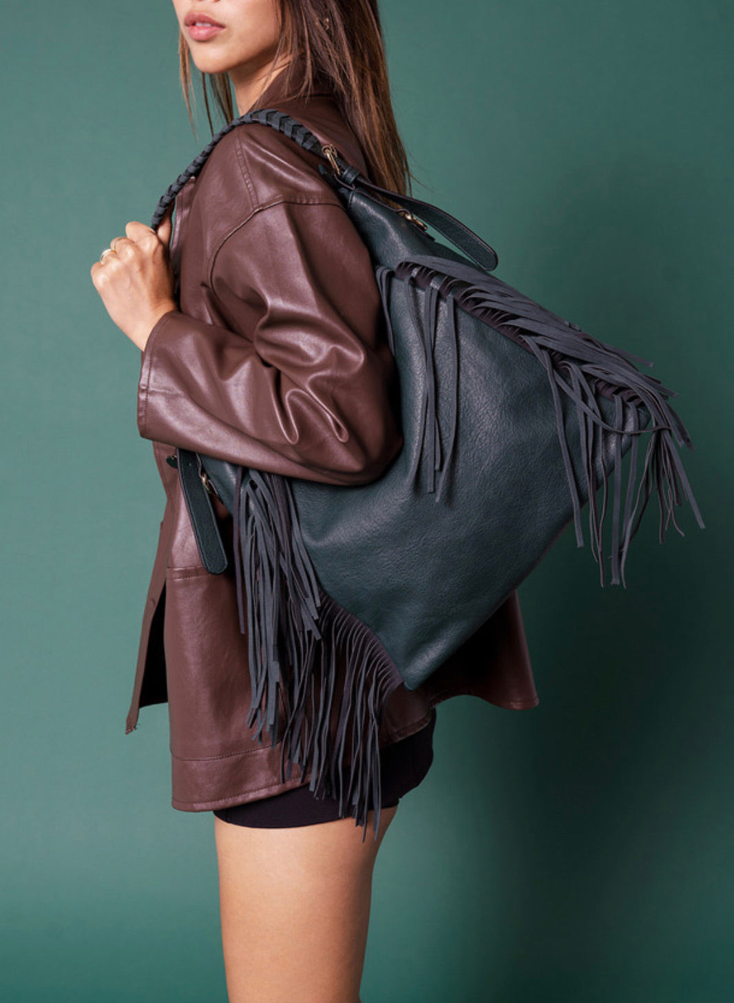 Sav Distressed Hobo - Peacock