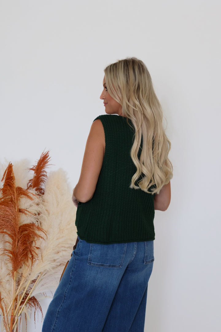 Scandal Sweater Vest- Green