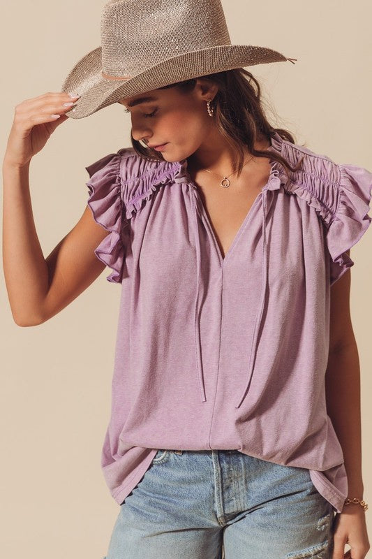 Riley Ruffle Top (FINAL SALE)