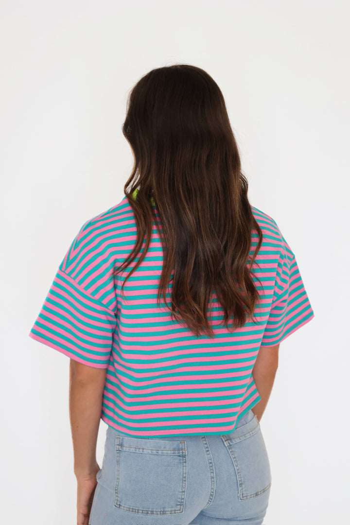 Terry Stripe Tee