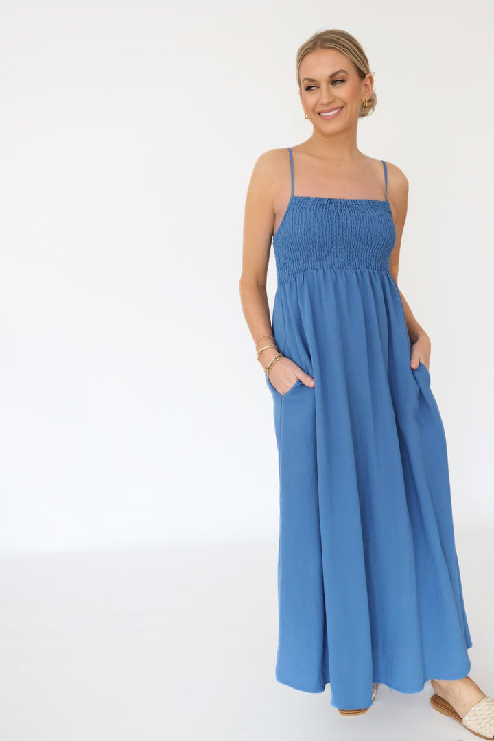 Beachside Midi Dress - Riviera