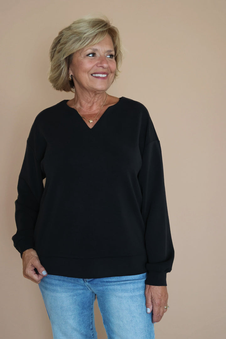 Hilarie V-Neck Top
