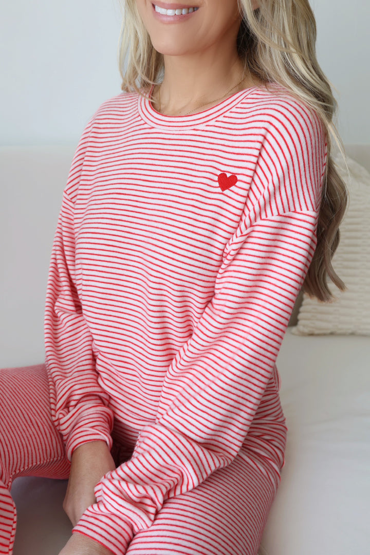 Bisous Stripe Long Sleeve Top (FINAL SALE)