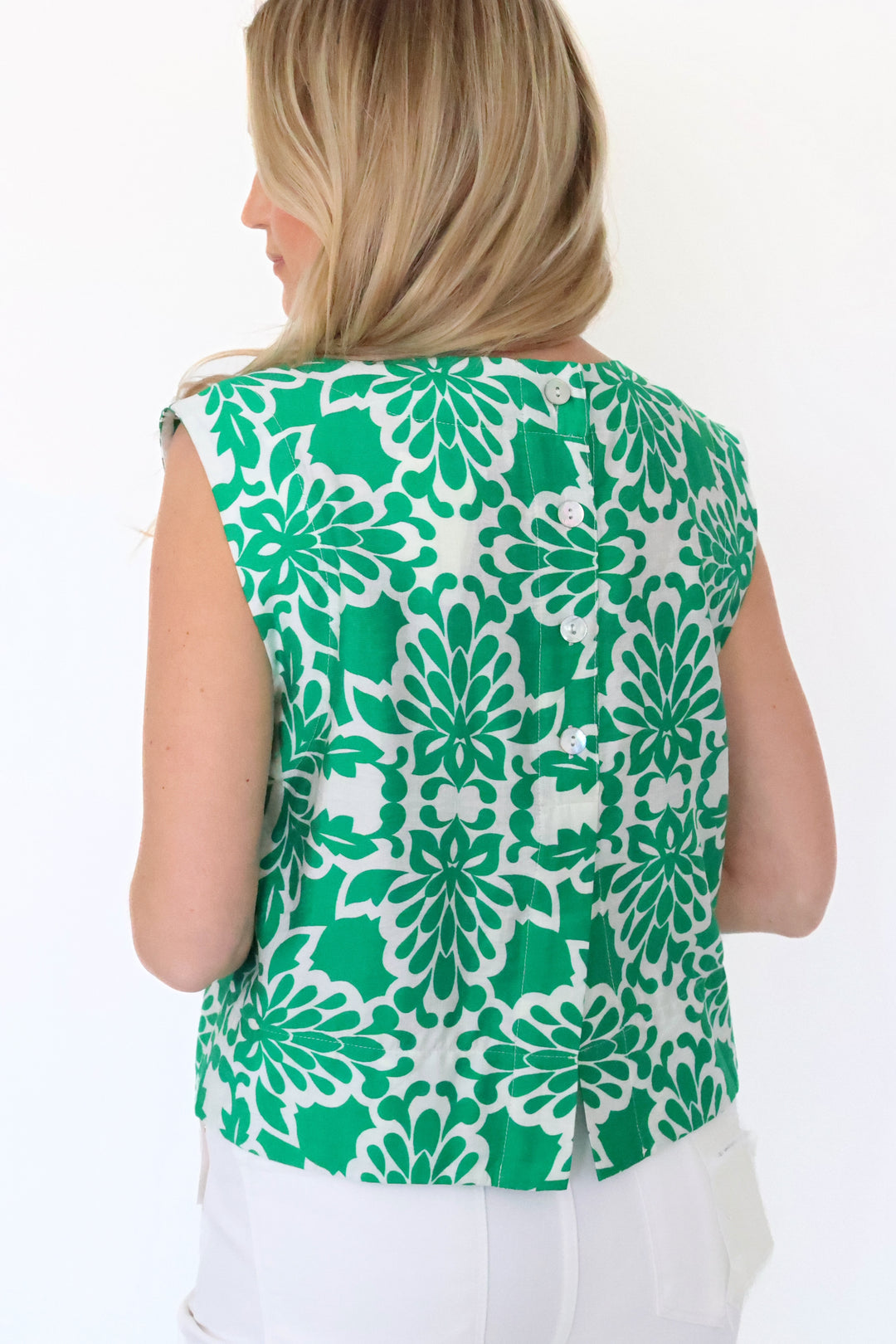 Stained Glass Top- Green