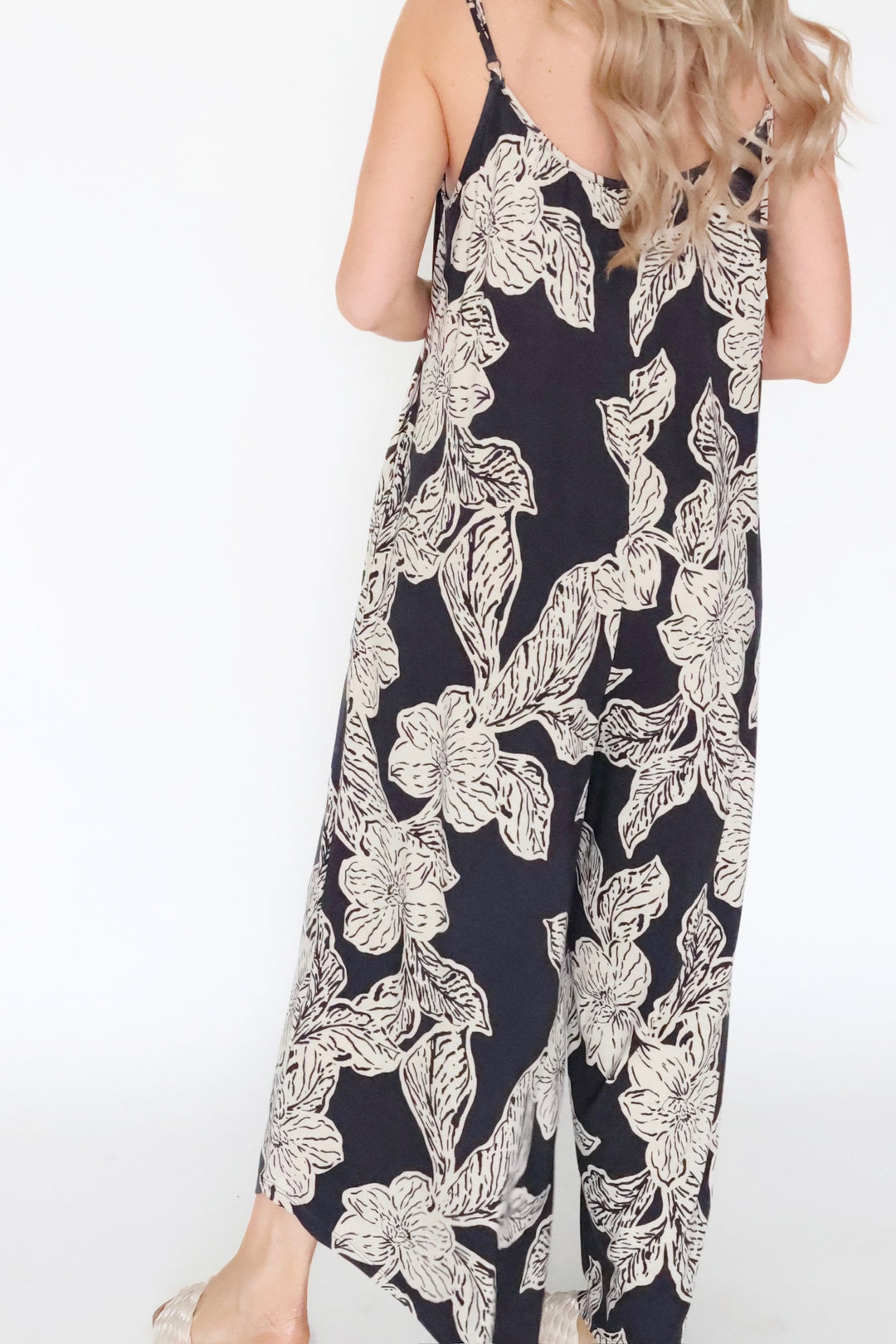 Flared Asha Floral Jumpsuit