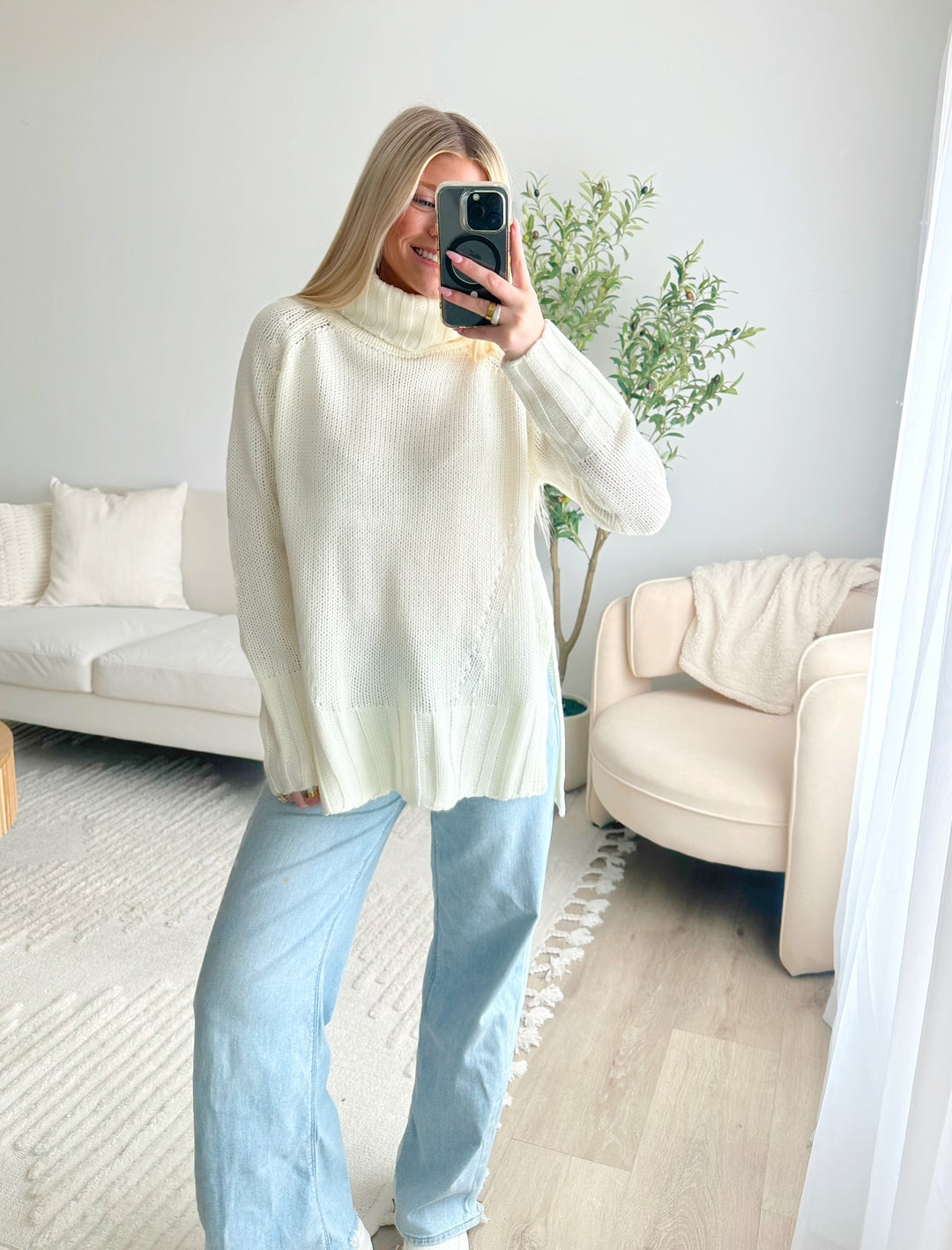 Danica Sweater- White