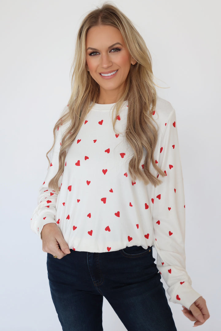 Classic Heart Long Sleeve Top (FINAL SALE)