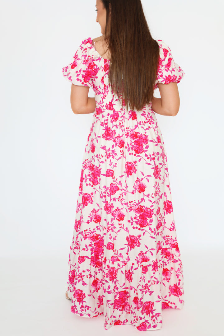 Anna Puff Sleeve Maxi Dress