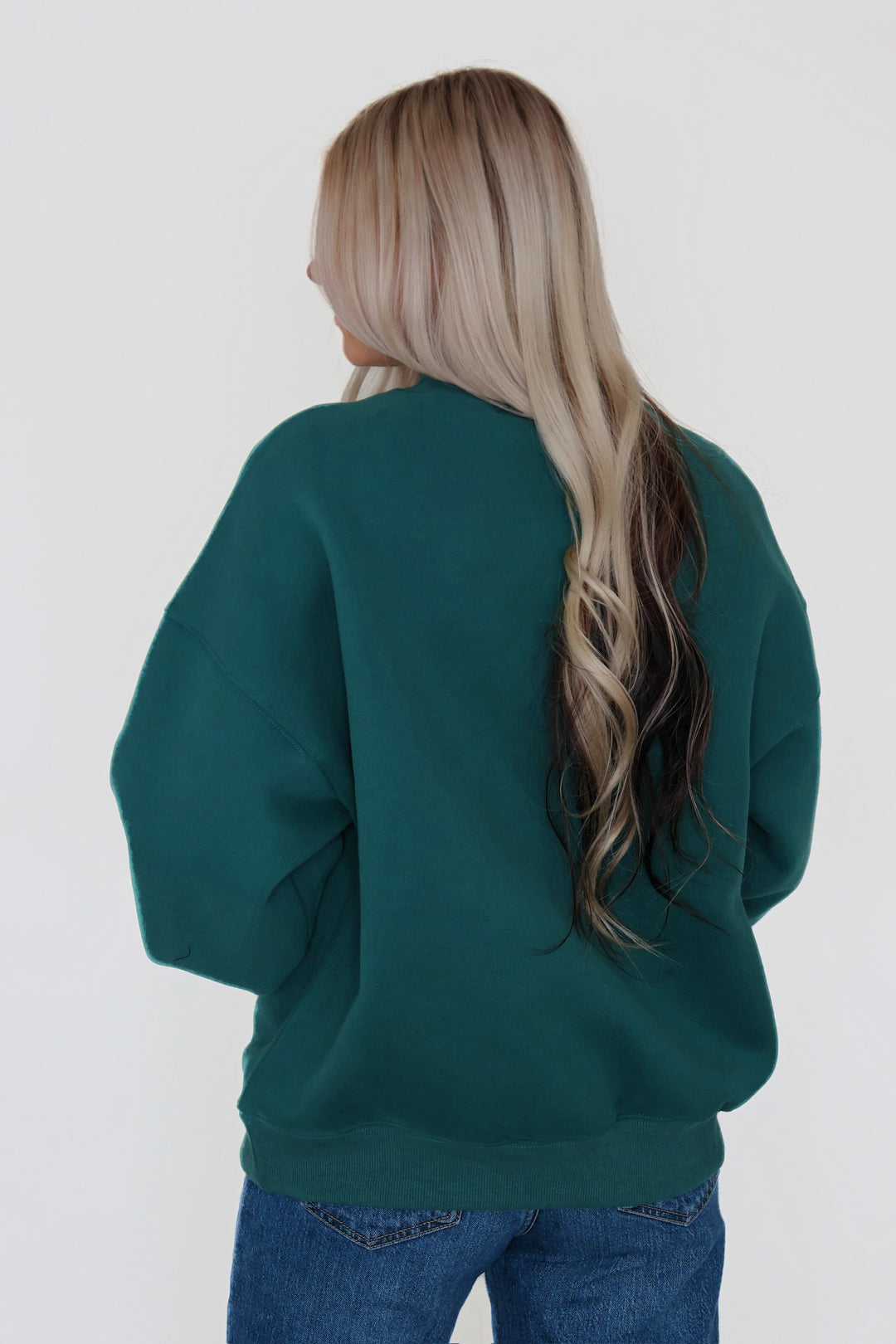 Buyer Mock Neck Sweatshirt- Green