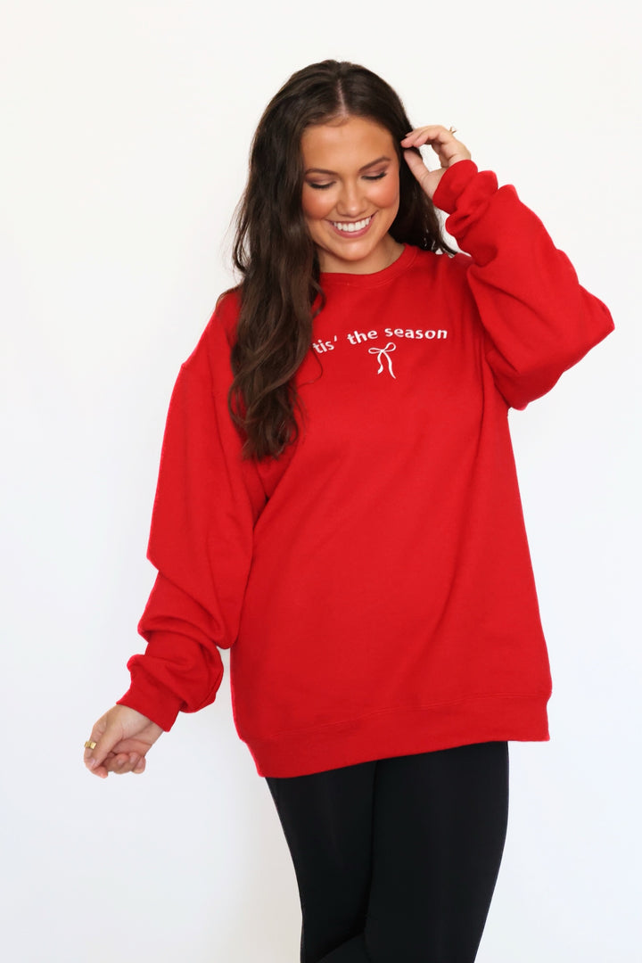 Christmas Bow Sweatshirt (FINAL SALE)