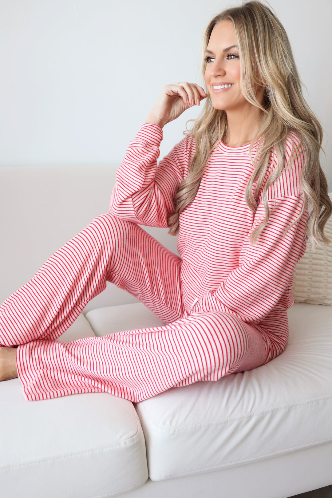 Bisous Stripe Long Sleeve Top