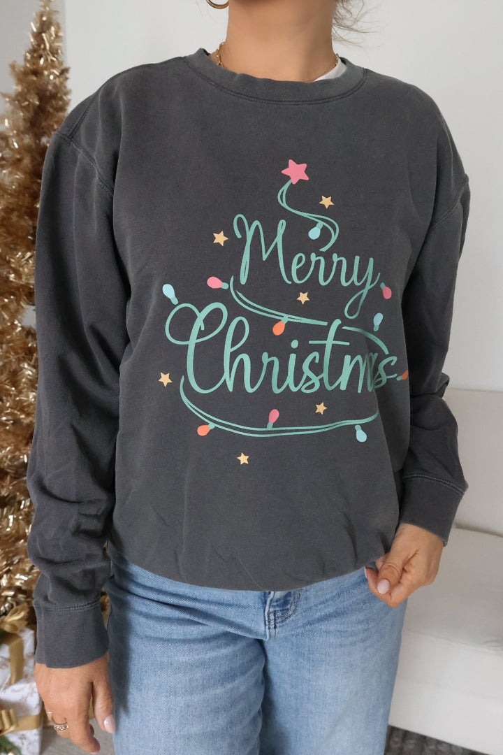 Merry Christmas Lights Sweatshirt