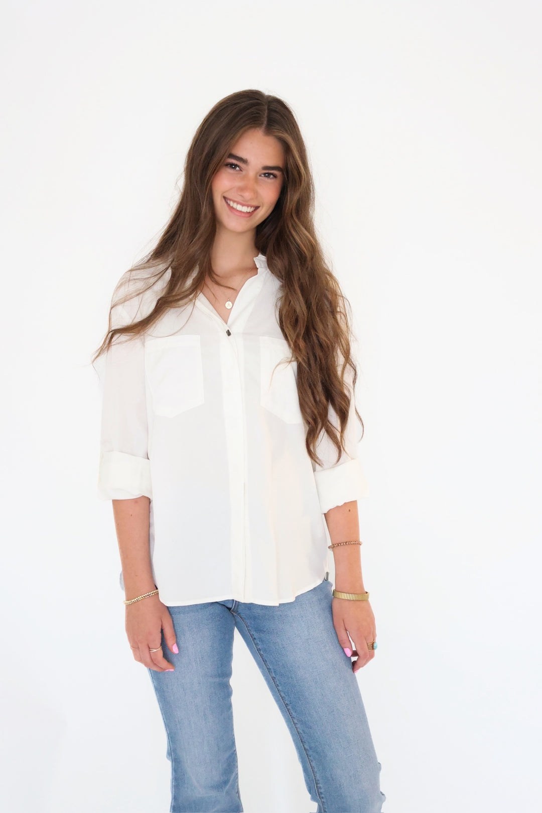Elise Tencel Top- Off White