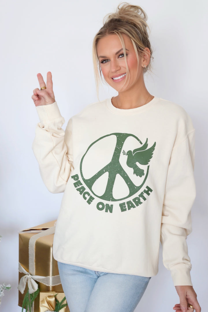 Peace on Earth Sweatshirt (FINAL SALE)