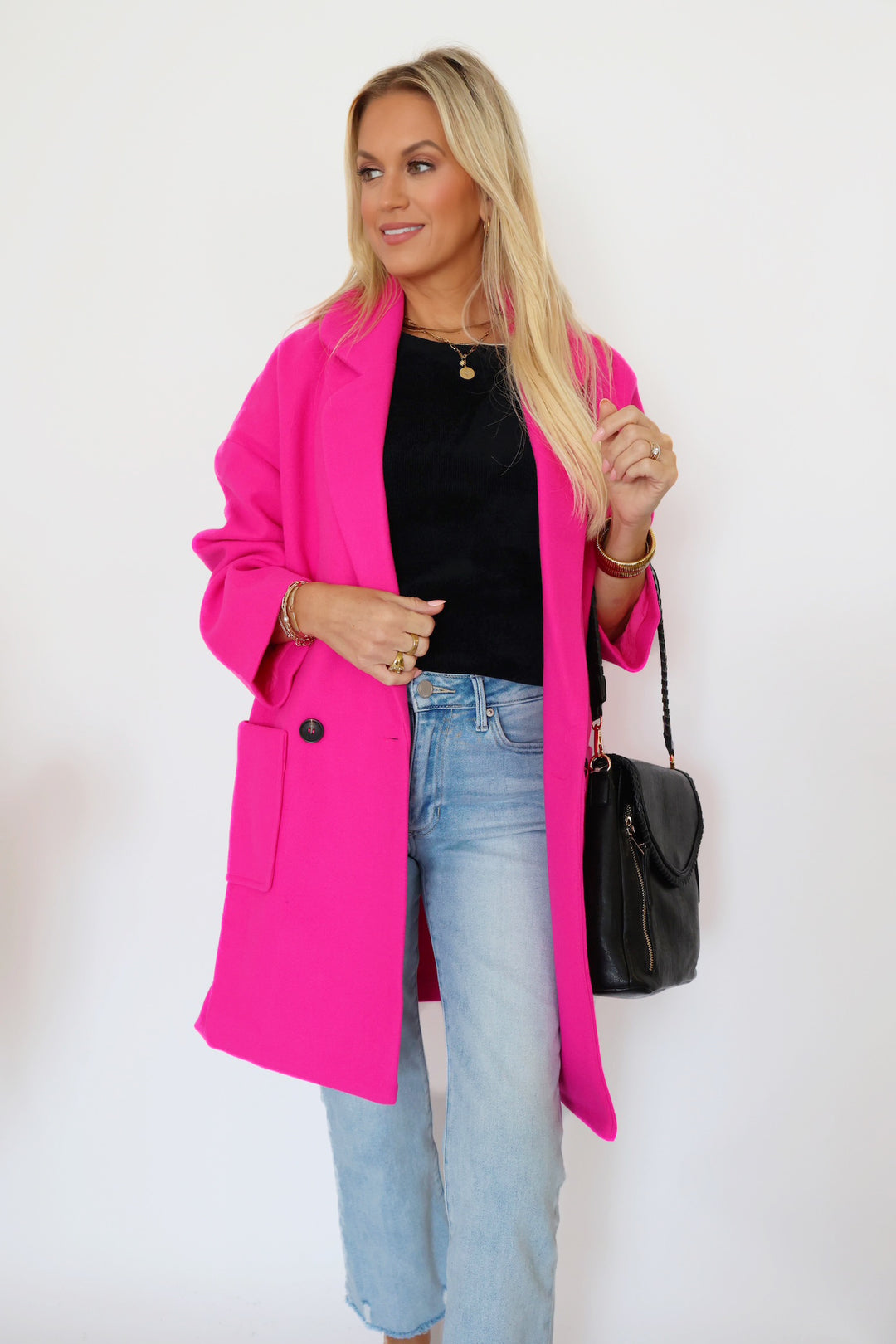 Cape Cod Coat - Hot Pink