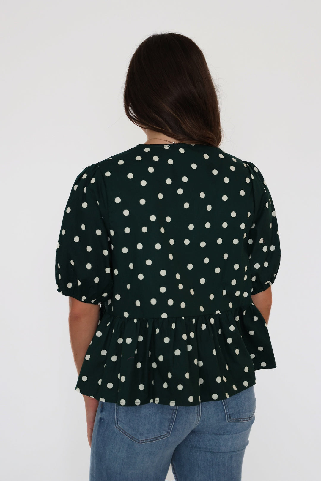 Agner Polka Dot Top