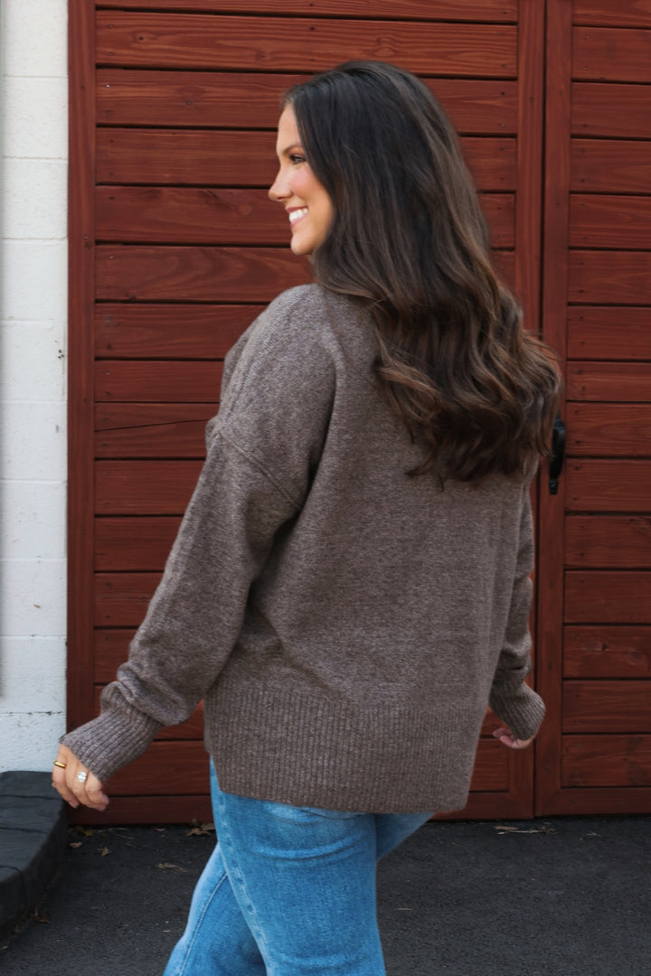 Sonia Turtleneck Sweater - Dark Mocha