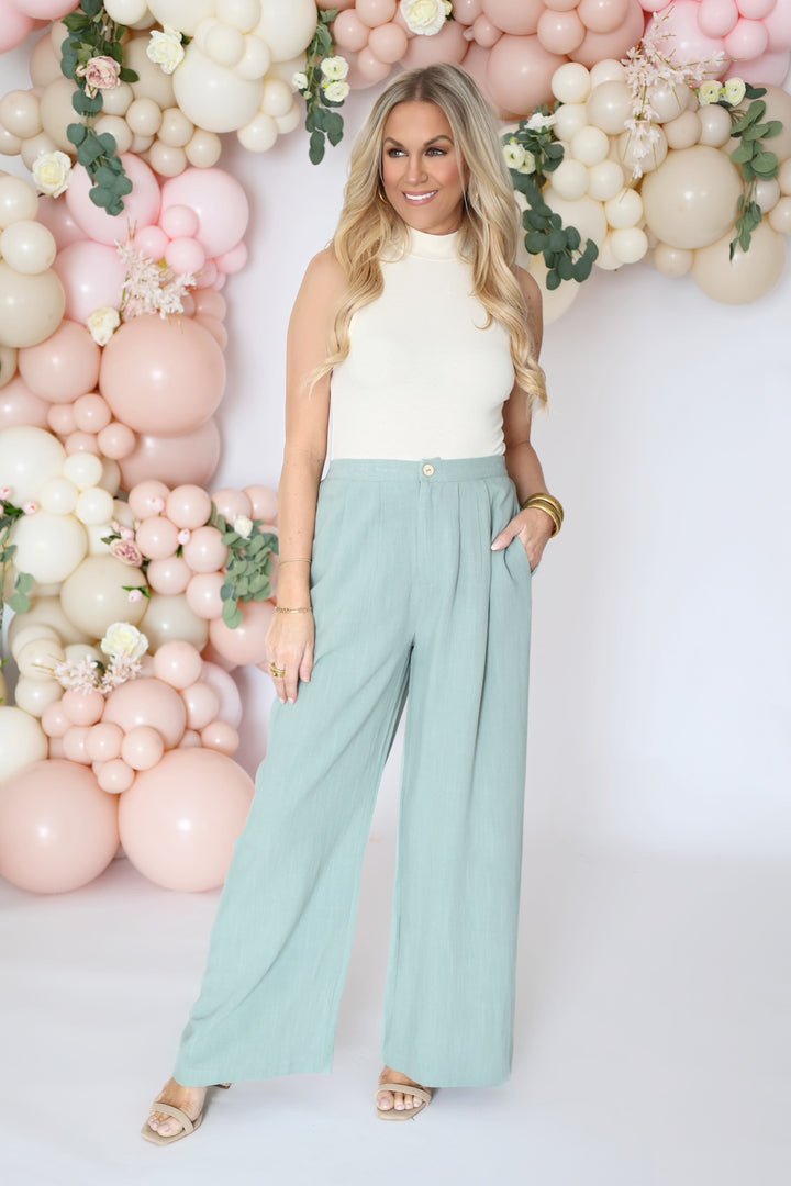 Botanical Linen Trousers