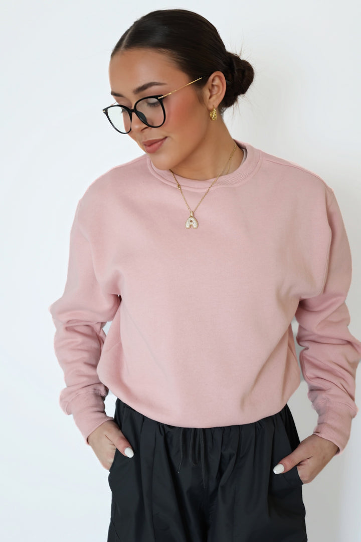 Busy Girl Sweatshirt- Pink