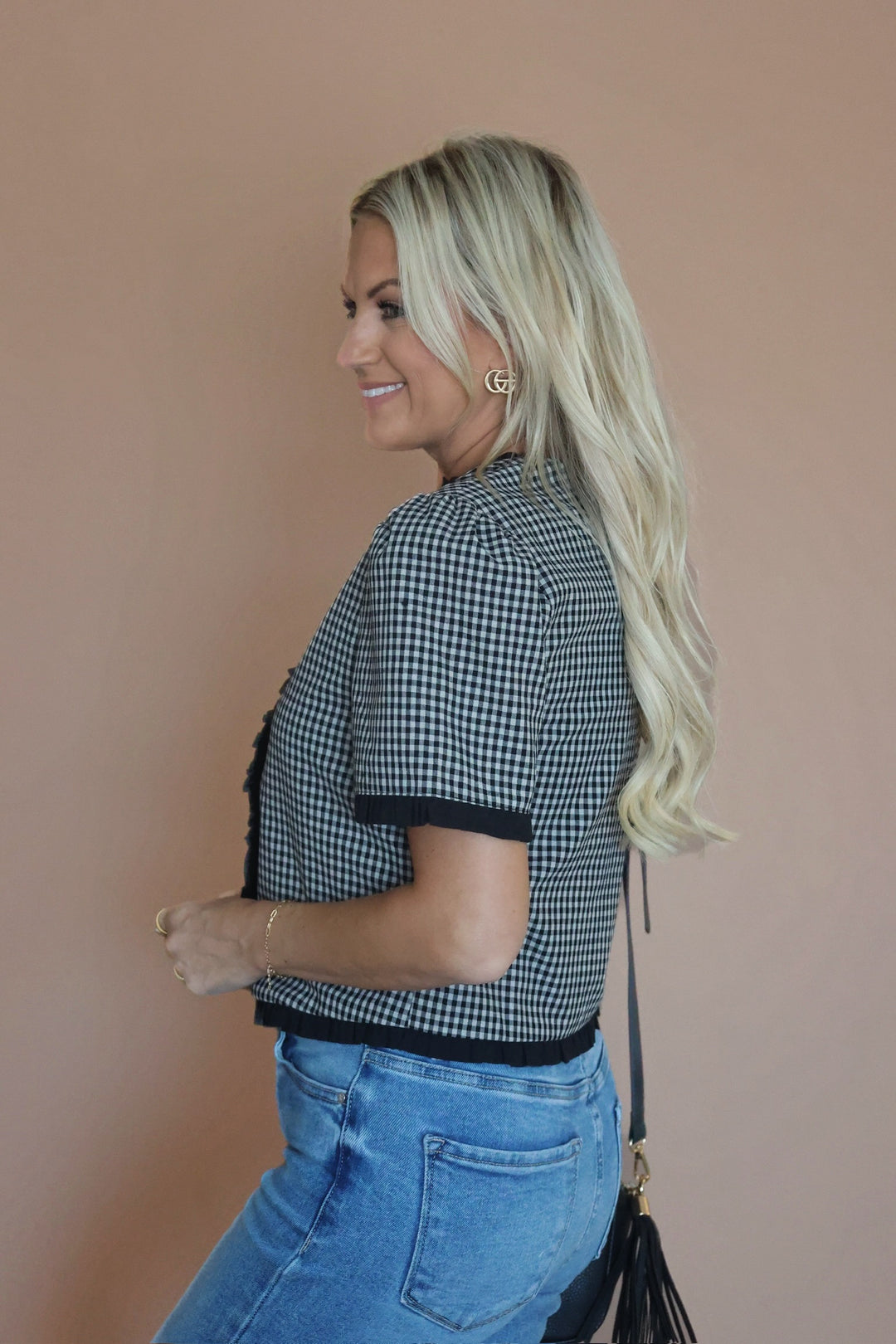 Tarra Checkered Top