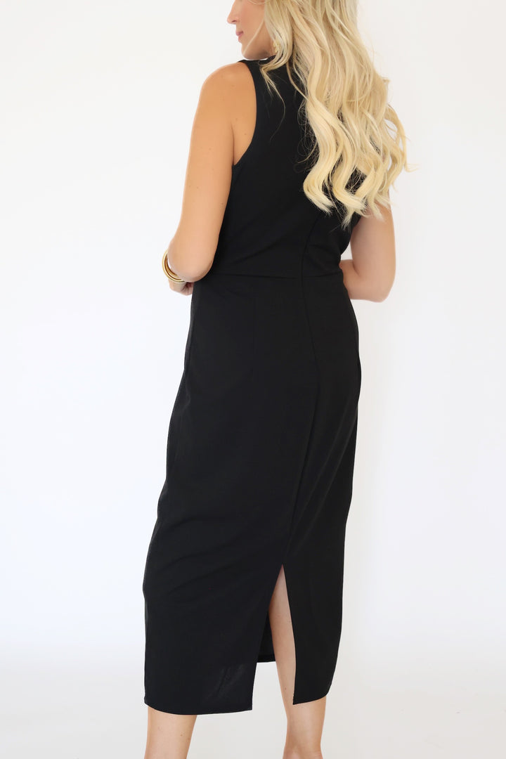 Reason To Celebrate Midi Dress - Black