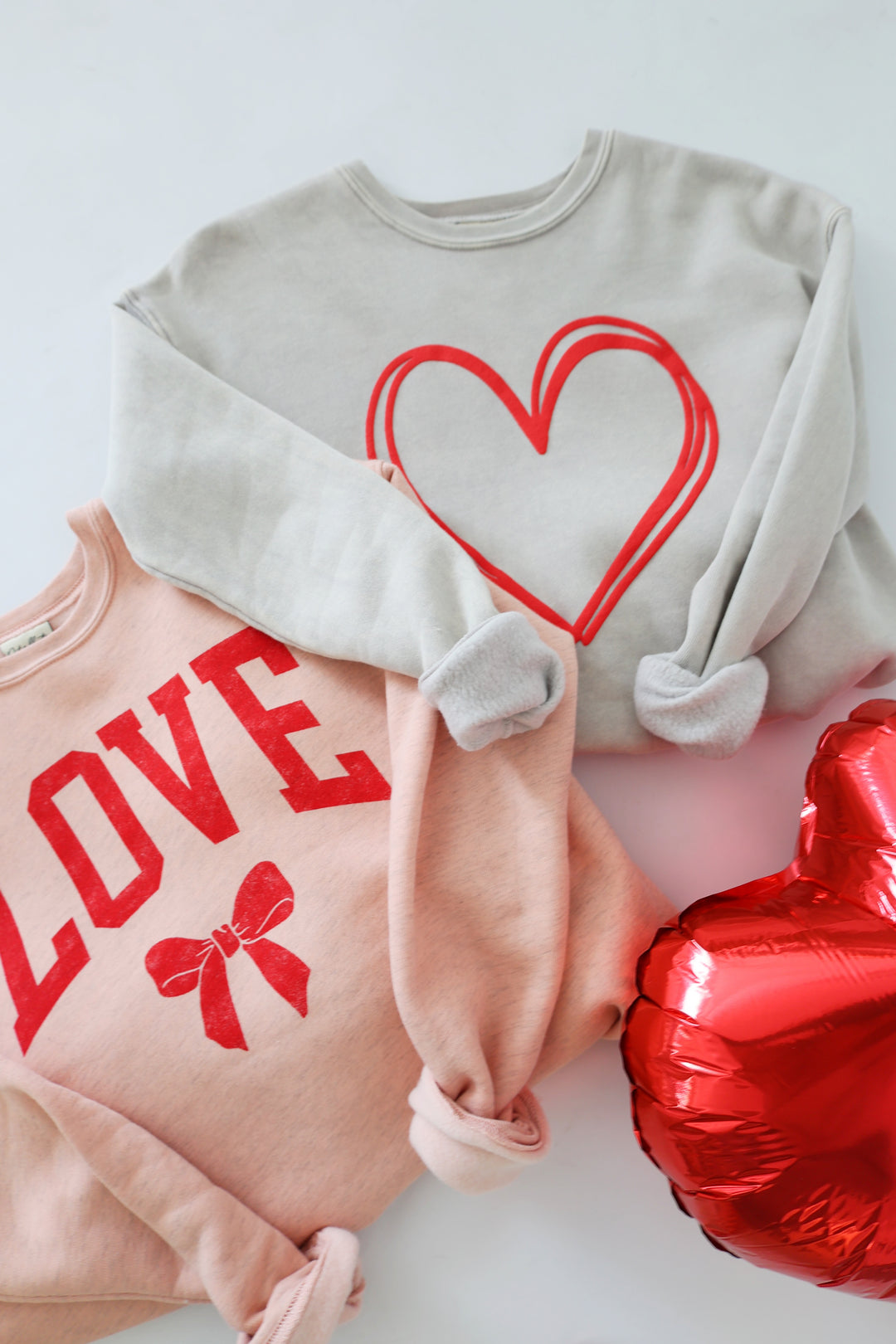 Heart Puff Graphic Sweatshirt