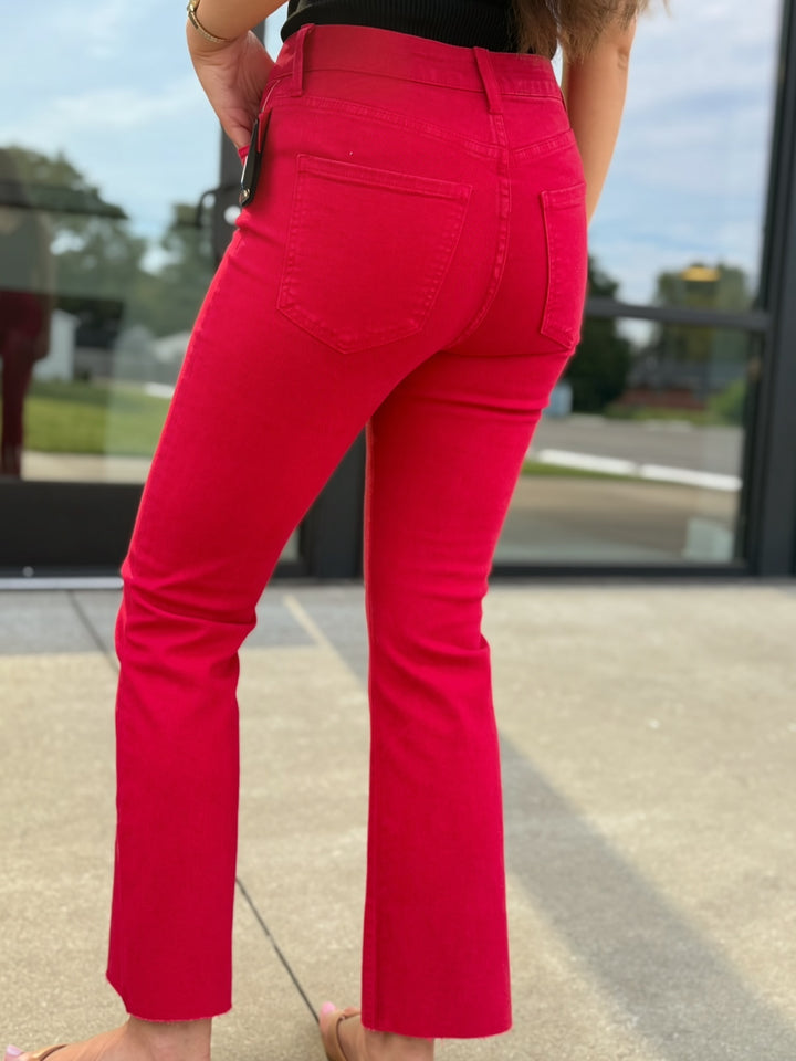 Kelsey High Rise- Ruby Red
