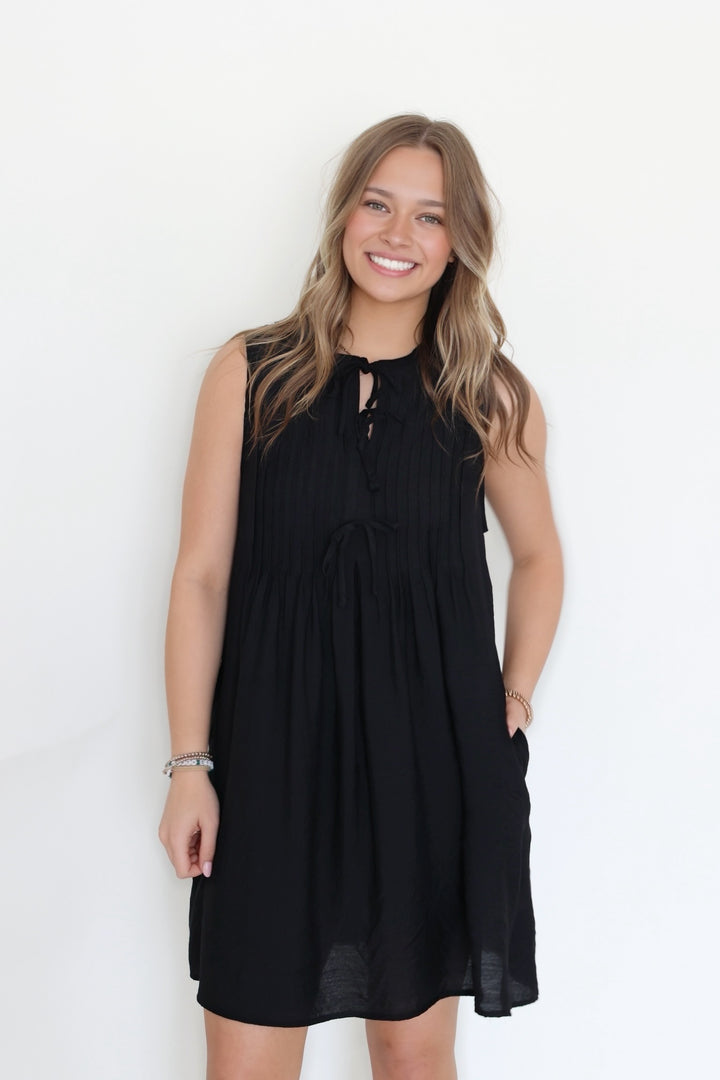 Cameron Tie Front Mini Dress