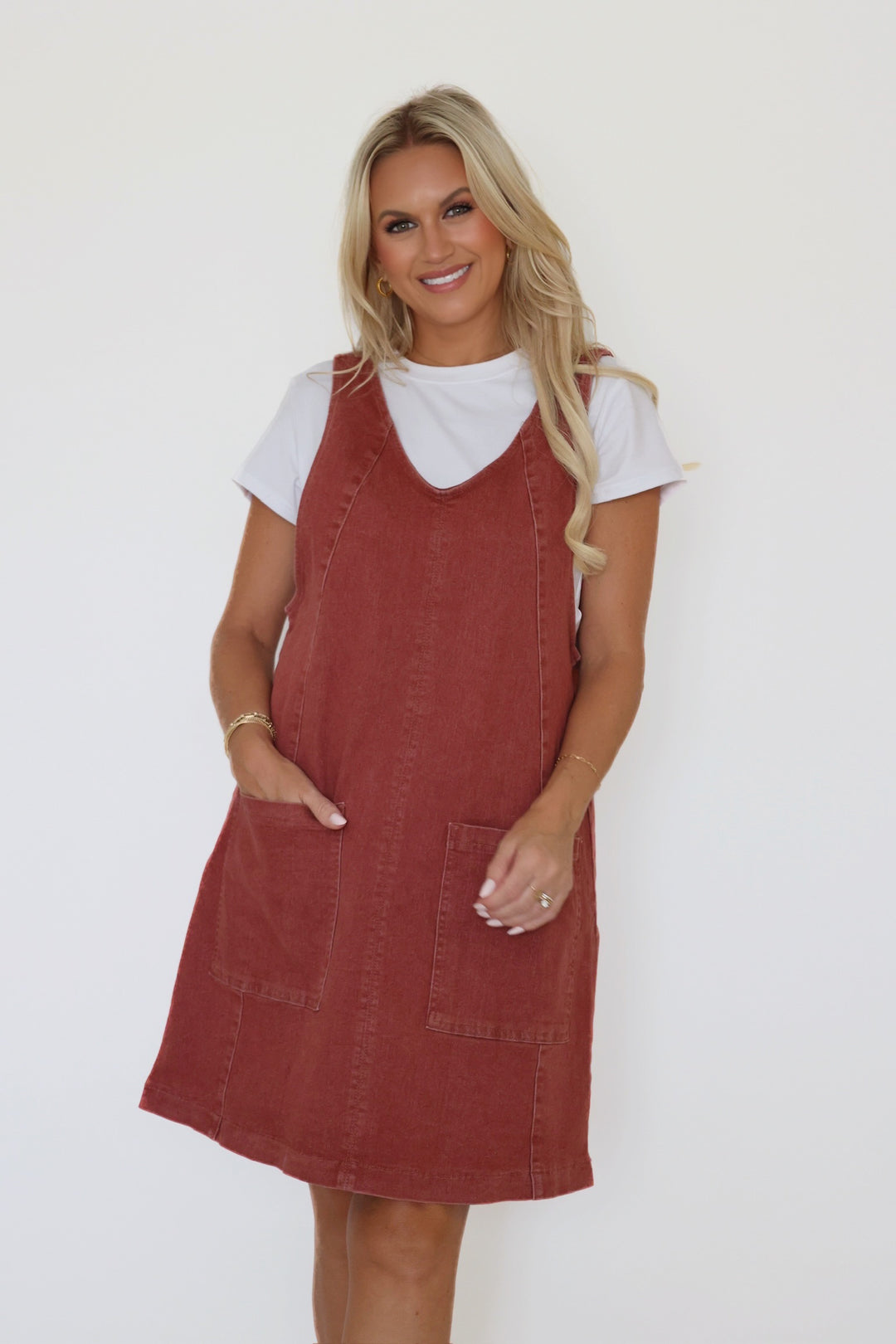 First Of Fall Overall Dress