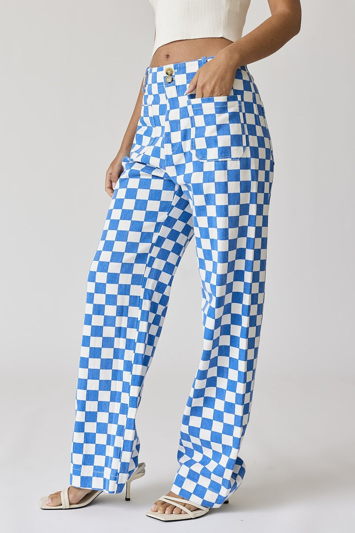 Demi Checkered Pants