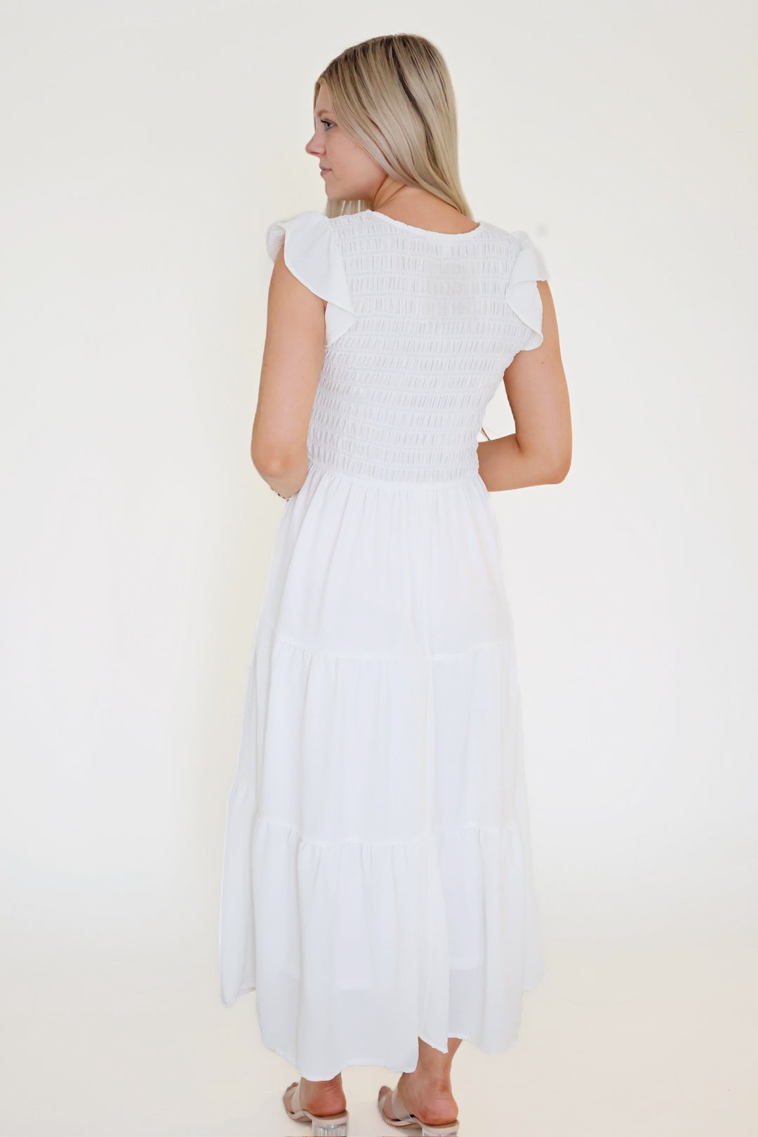 Robin Midi Dress- White
