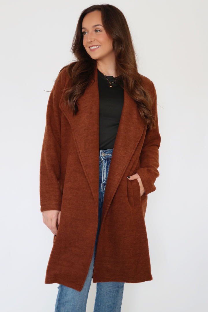 Jackie Open Knit Coat