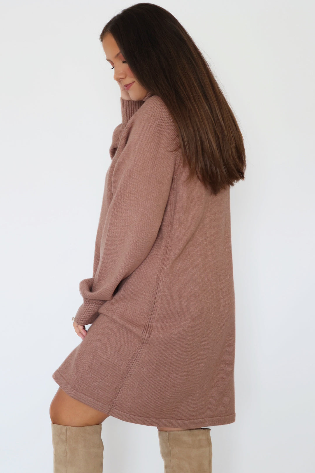 Celia Turtleneck Sweater Dress