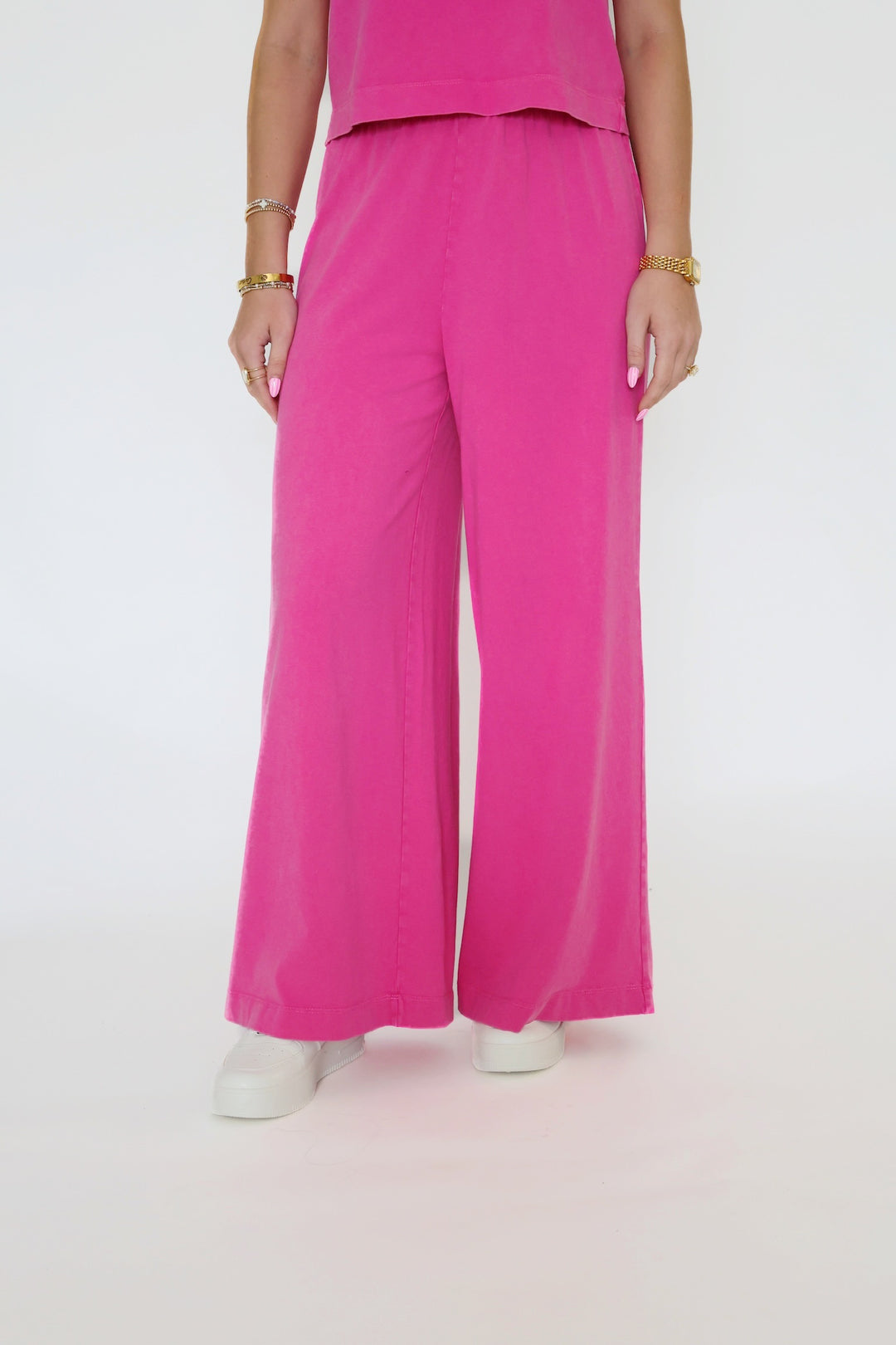 Scout Jersey Flare Pant- Island Pink