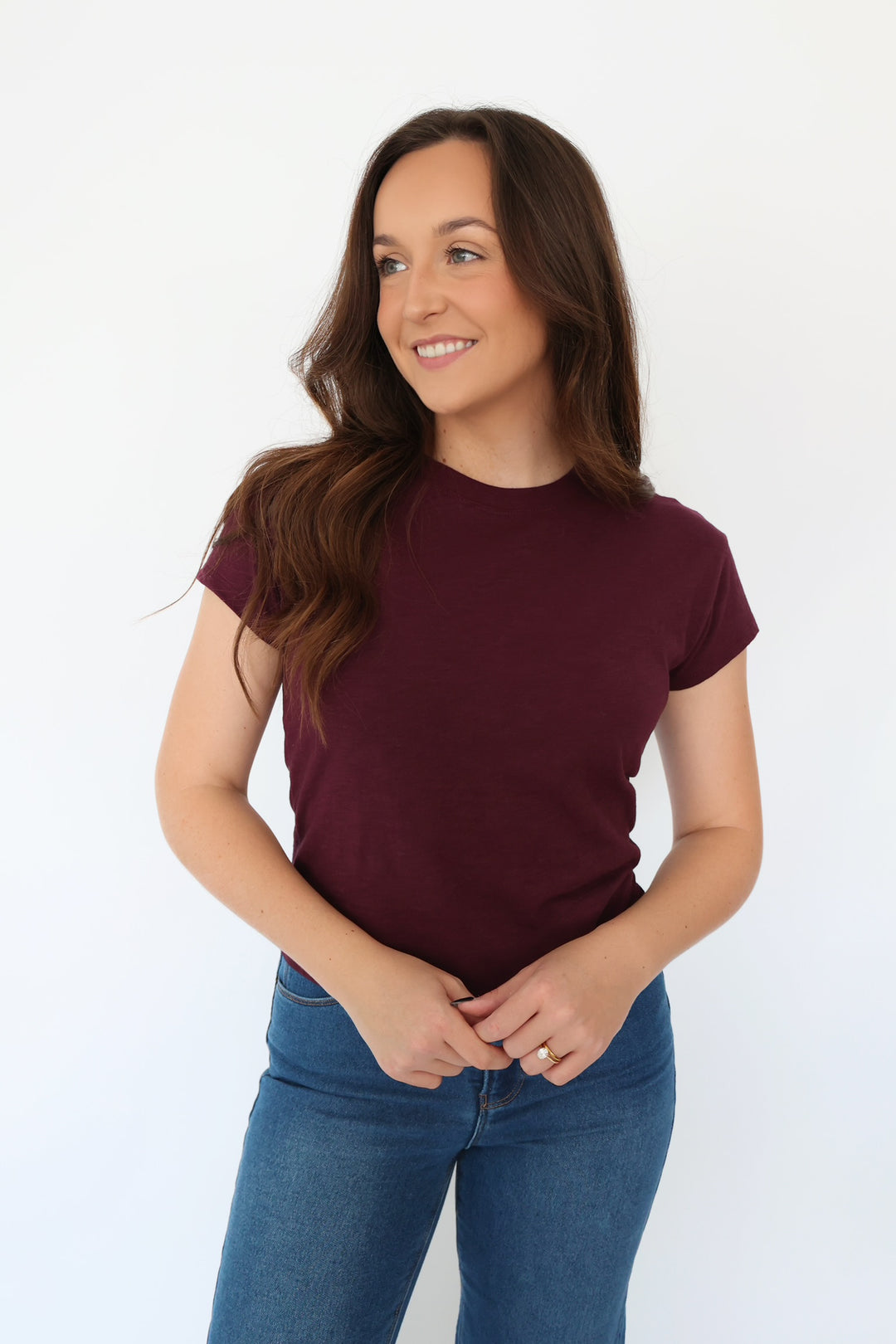 Modern Slub Tee - Berry Wine (FINAL SALE)