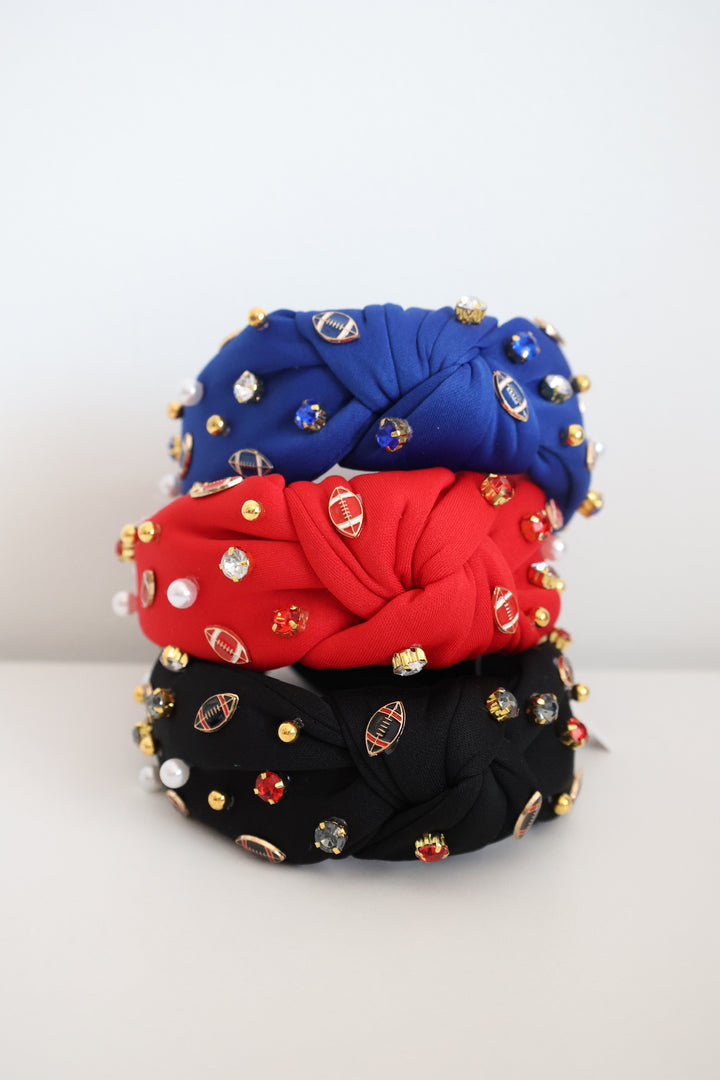 Football Beaded Headband