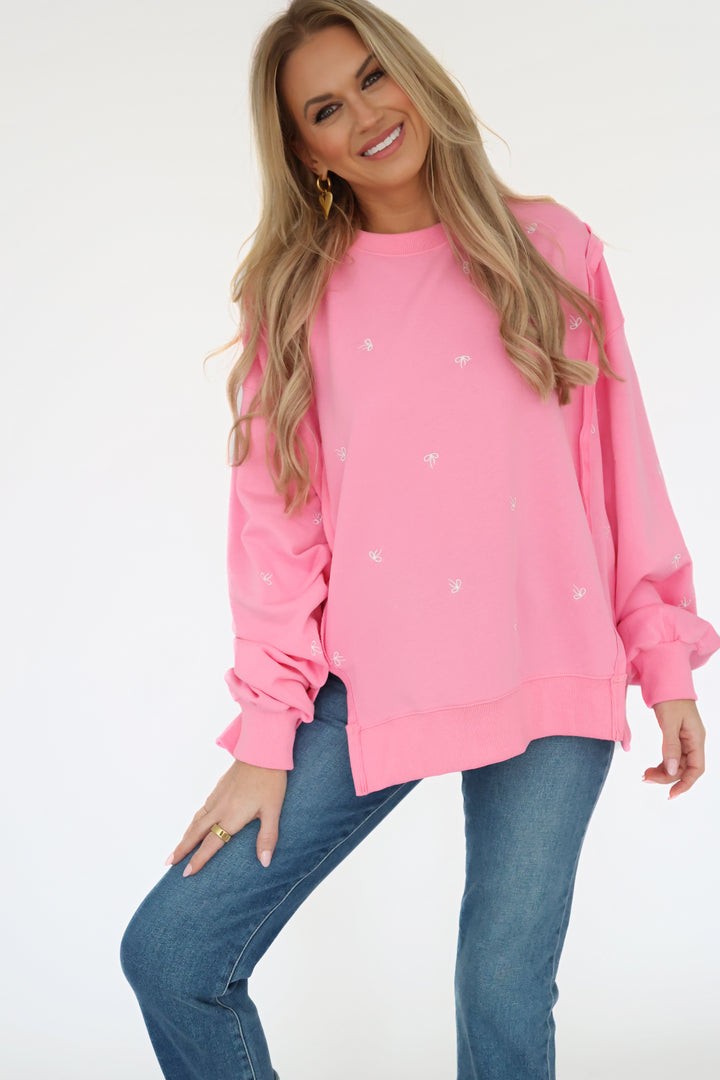 Lulu Bow Sweatshirt