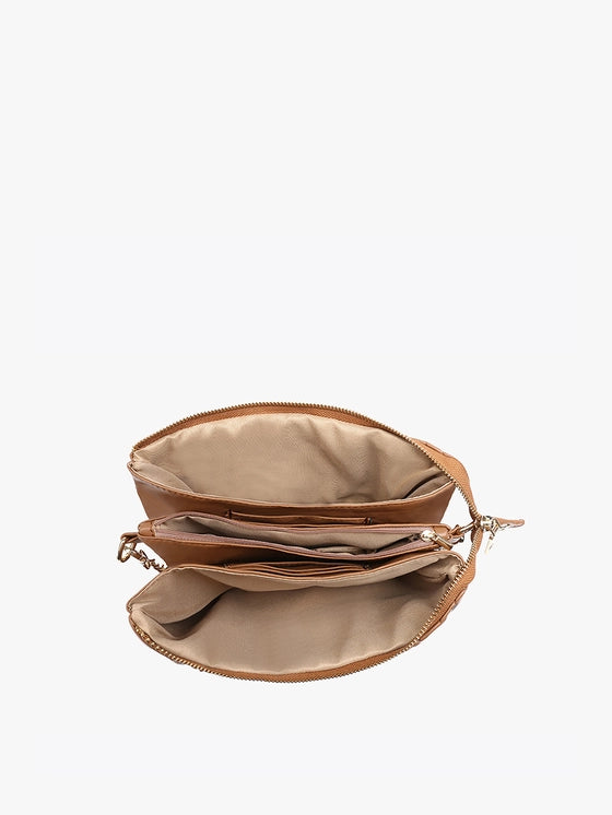 Izzy Puffer Crossbody - Brown