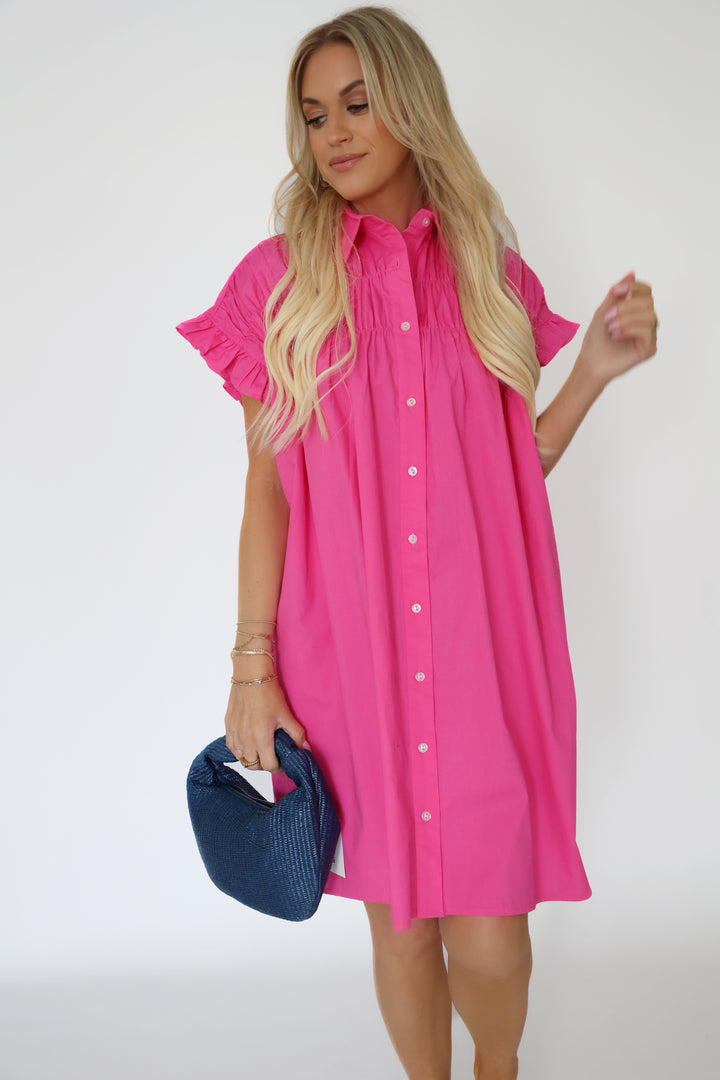 No Excuses Dress- Pink