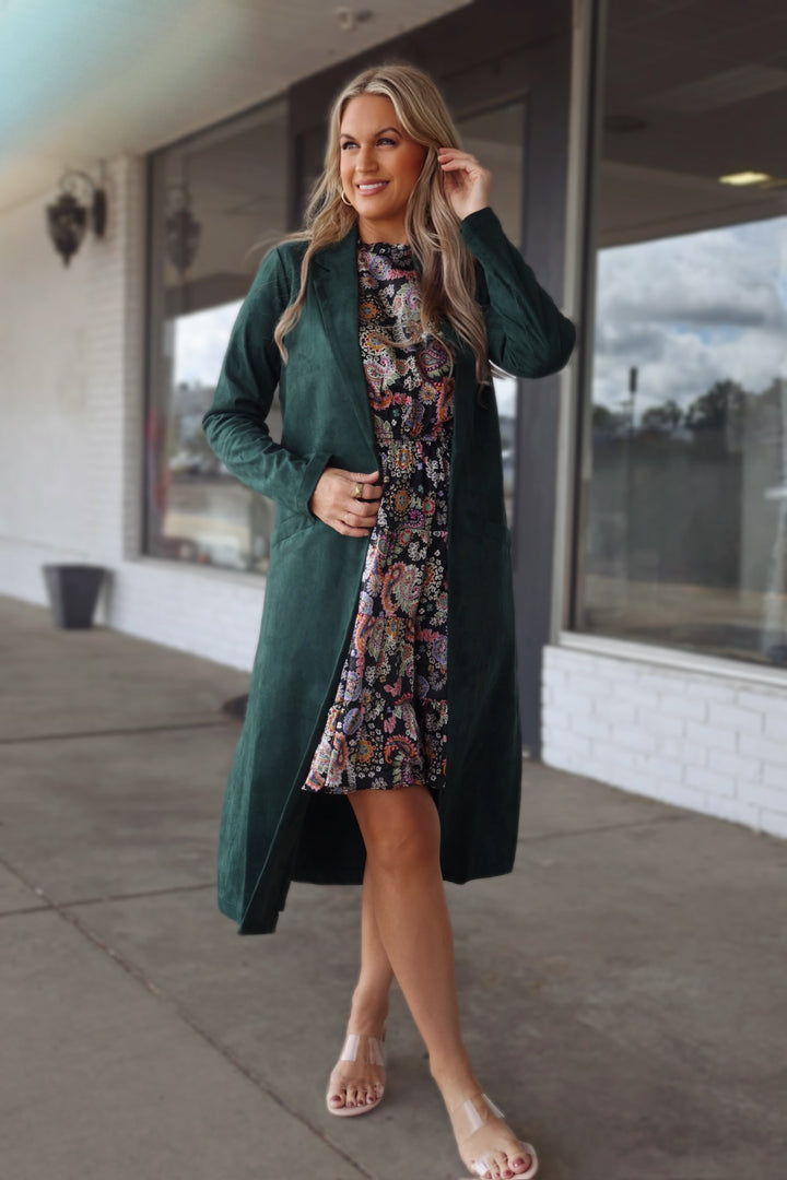 Jameson Cardigan- Hunter Green