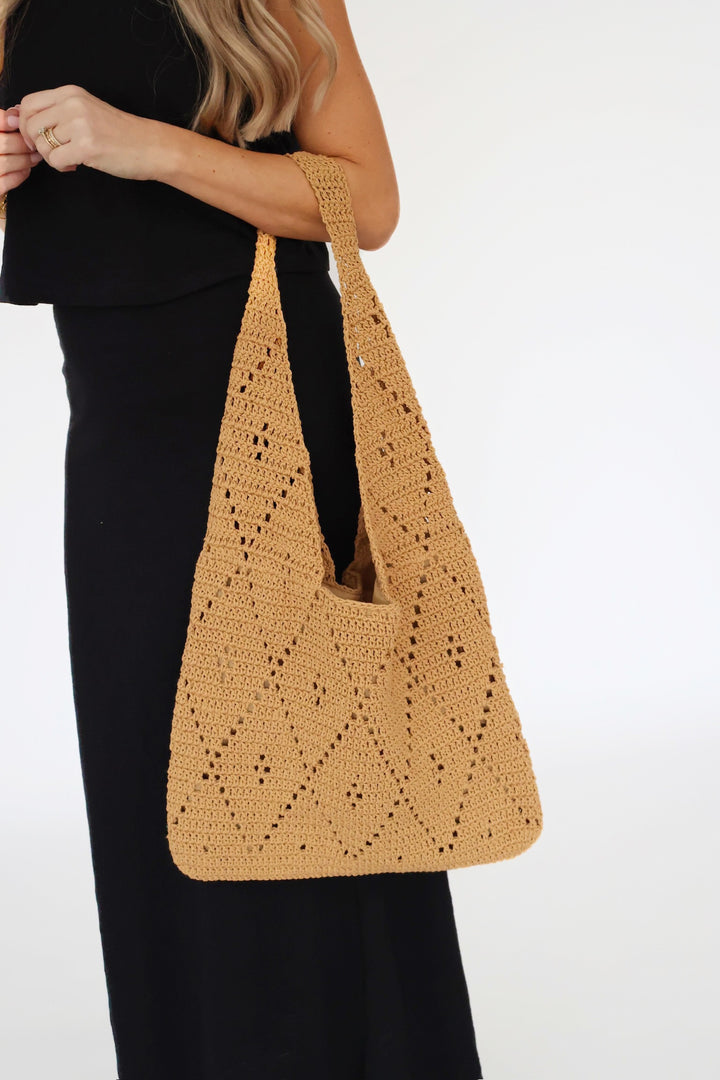 Crochet Hobo Bag